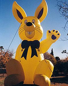 rabbit advertising inflatable