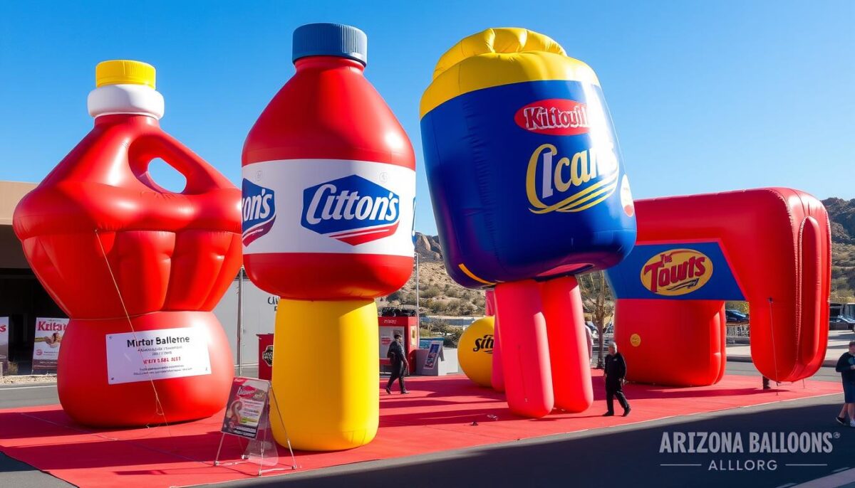 Giant inflatable product replicas for trade shows in Scottsdale